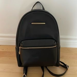 Vegan leather mini backpack